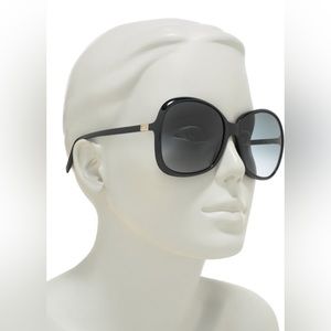 Givenchy 60mm round black sunglasses